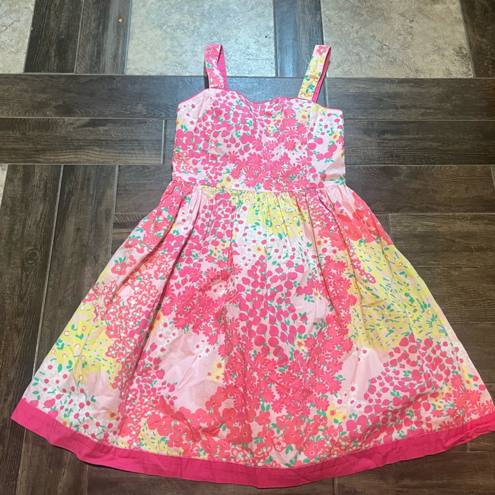 Vintage Lilly Pulitzer dress sundress Girls size 12 strawberry floral summer